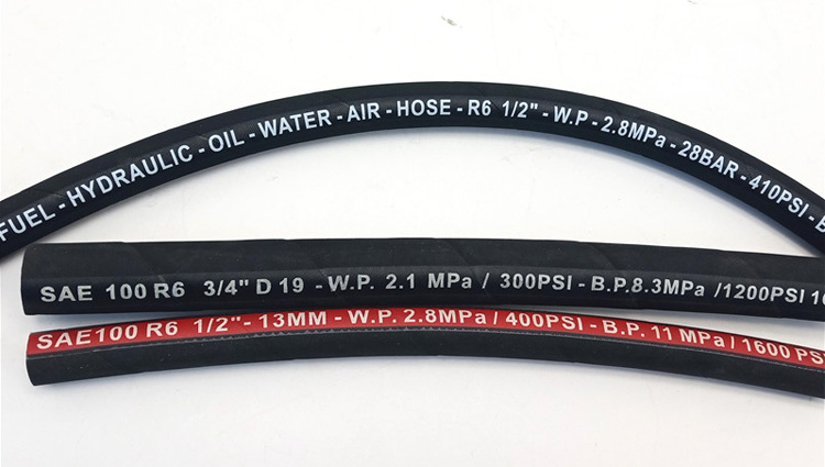 Fiber braided hydraulic hose (wrapped cover/smooth cover)